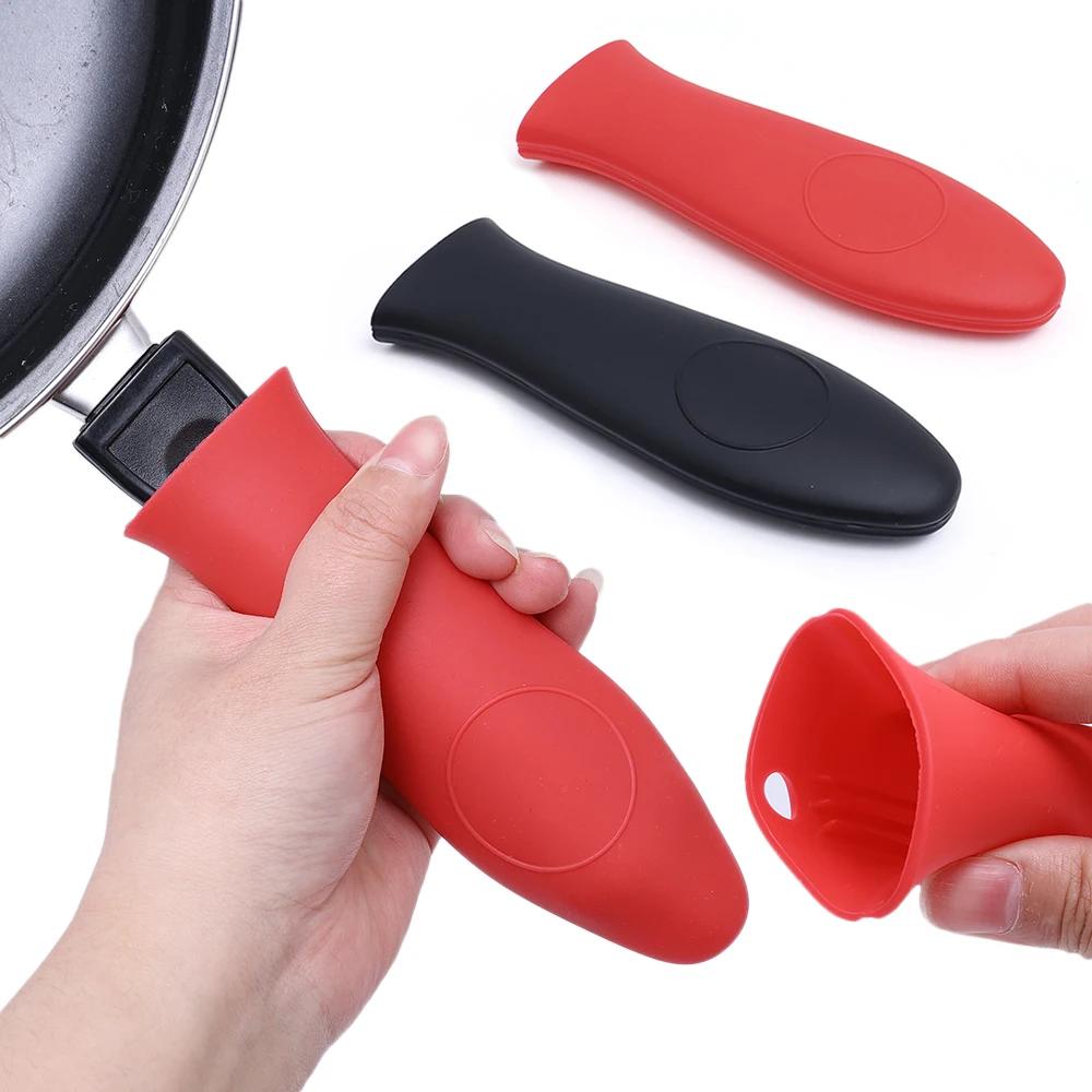 Supporto Antiscivolo in Silicone per Manico di Pentola Smontabile Parti di Pentolame Presina Guaina Copertura per Impugnatura Padella in Ghisa Manico per Pentole