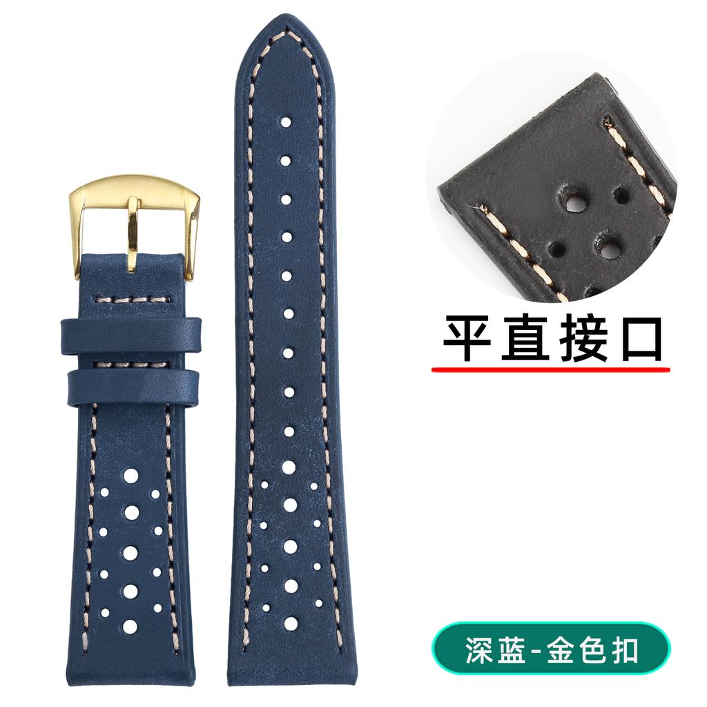 Handmade PUEBLO Italian Cowhide strap 18 19 20 21 22MM for Omega Longines Rolex Soft Retro breathable Genuine leather Watch band