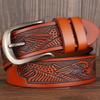 Cowboy Male Jeans Belts Cowhide Men Waist Strap Buckle Waistband Genuine Leather Belts Men Belts