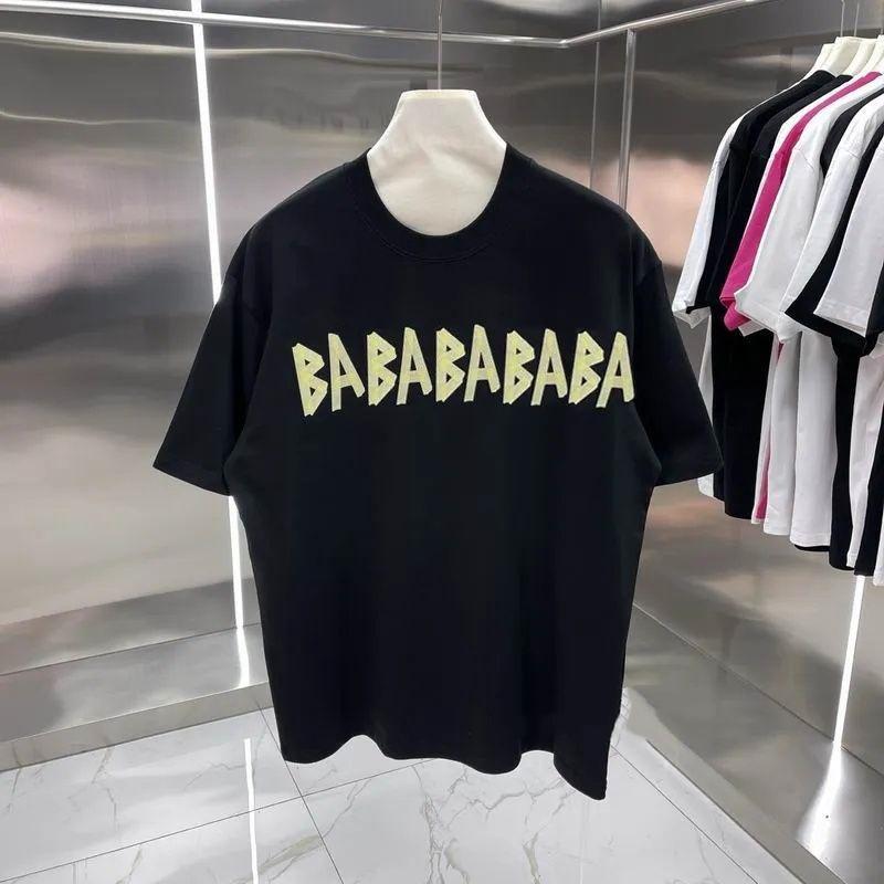 S-5XL WholeDesigner Cotton T-shirt Luxury Men's Women's Short Sleeved High-quality Casual Clot
