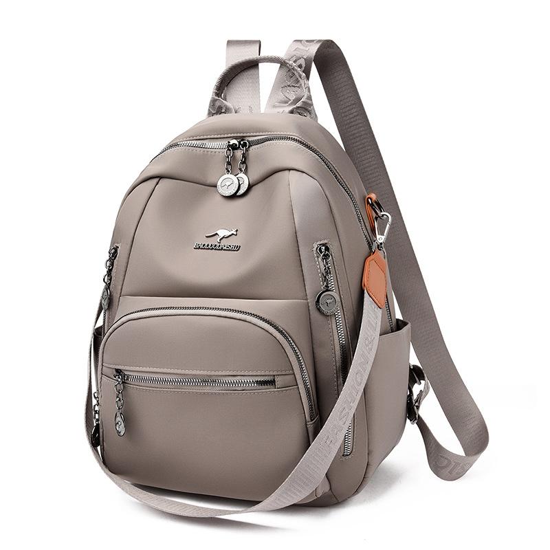 Dual-shoulder Bag, Multi-functional Lightweight Schoolbag, Casual Travel Backpack, Large Capacity Backpack серый