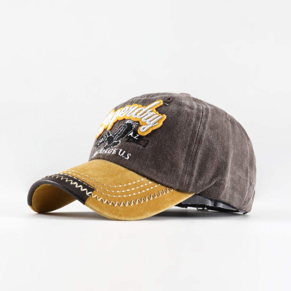 

Бейсболка от солнца Вышивка Хип-хоп Gorras Повседневная Шляпа от солнца Четыре сезона жёлтый