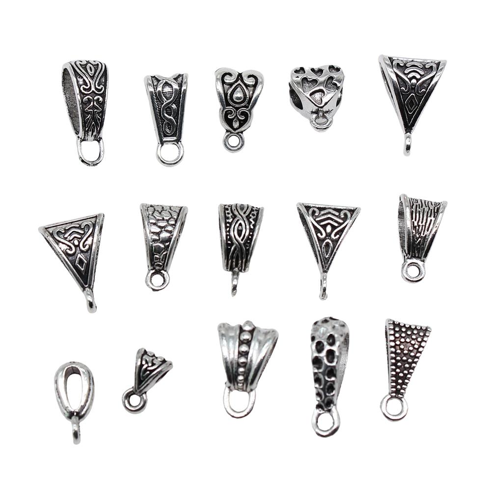 20pcs Triangle Hanging Buckle Beads Bails Connectors For DIY Jewelry Making Jewelry Findings Jewelry Accessories