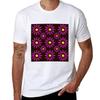 Purple Flowers Tshirt Casual Fashion Short Sleeve Cotton Tshirt
