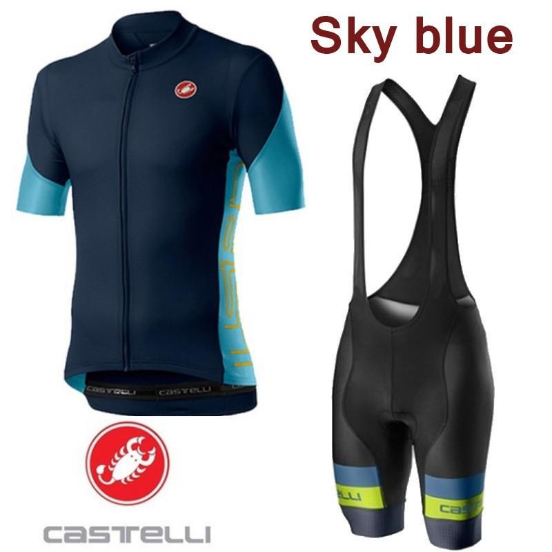 Summer New Cycling Suit Short-sleeved Suit Road Mountain Bike Shirt Quick-drying Breathable Cycling Shorts Men's