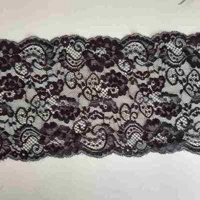 18cm Multicolor Elastic Lace Trim - Nylon Spandex Lace for DIY Underwear & Clothing