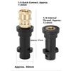 For Karcher-Compatible Pressure Washer Adapter 1/4 Inch Quick Connect with Multiple Nozzle Angles Brass Housing
