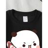 European sizes Kids' Crewneck Sweatshirt Cute Panda Holding Candy Stripe  , Sportswear And Casual Wear, Soft And Comfortable