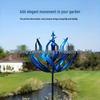 Metall Outdoor Kinetischer Windmühlen-Spinner: Künstlerische handgefertigte Gartendekoration aus Eisen