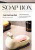Creative Snail Ceramic Soap Dish with Water Filter for Bathroom