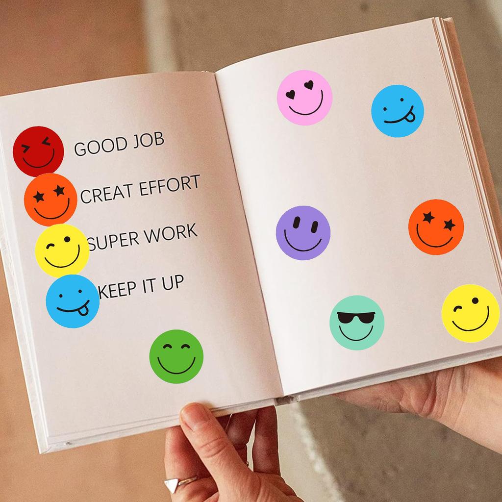 100-500Pcs Teachers Reward Stickers For Kids School Cute Toy Game Tag Thank You Stickers Diy Gift Sealing Label Stationery