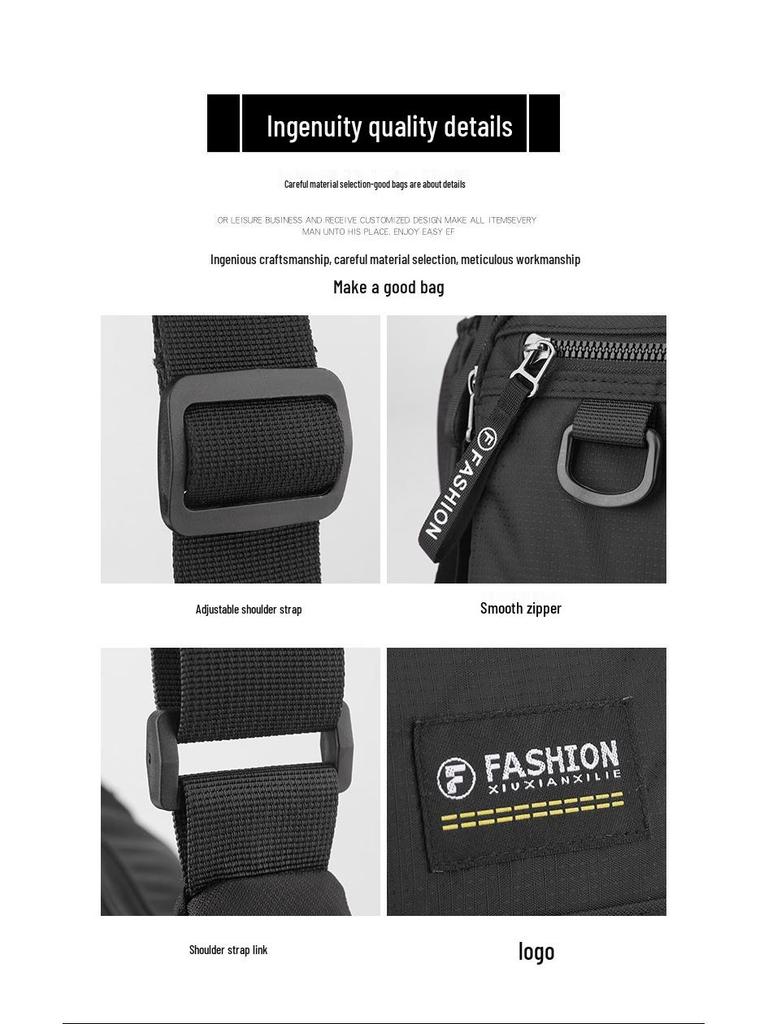 Herren Wasserabweisende Oxford-Stoff Umhängetasche - Großes Fassungsvermögen Outdoor Reise- und Business-Rucksack