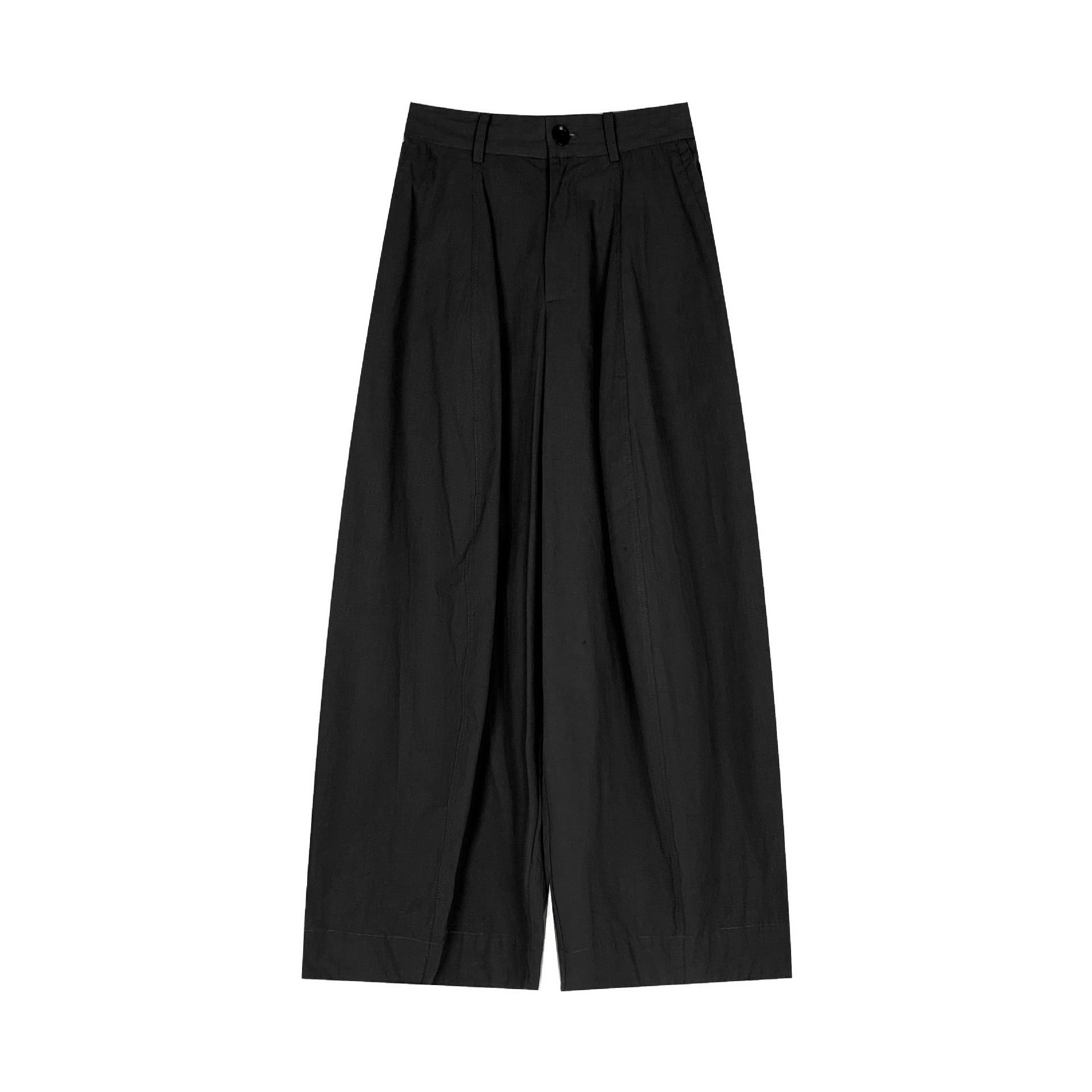 MOXI Women s 2026 Spring High Waist Slimming Wide Leg Banana Pants - Korean Style Casual Medium серый