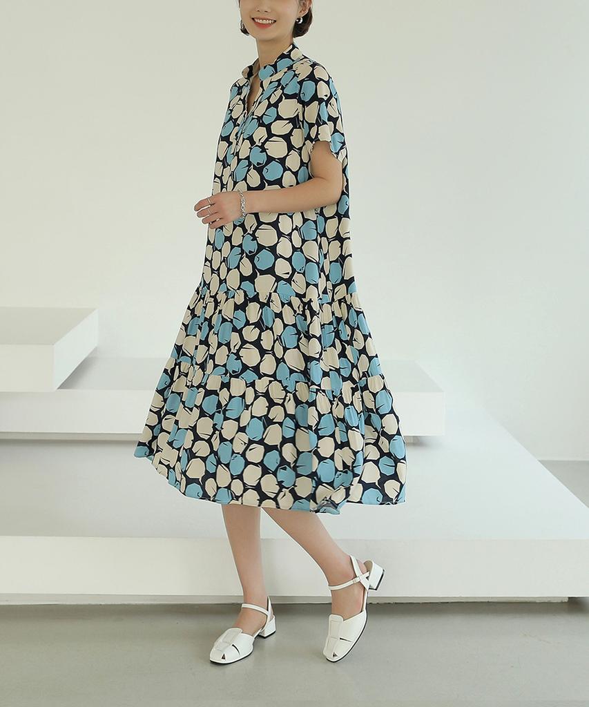 Ppaeppae Diane Petal Long Dress
