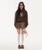 Panyoung Lovitt Hooded Check Dress Brown