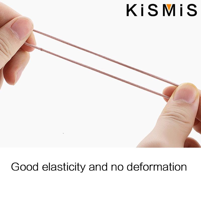 100 Stück Elastische Haargummis für Mädchen Hohe Dehnbarkeit Gummibänder Grundlegende Haarringe Kleiner Kreis Haarseile Haarschmuck