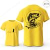 T-shirt per Amanti della Pesca da Uomo Cuore da Pescatore Stampa Pesce Persico Grafiche Magliette Casual a Manica Corta Abbigliamento Maschile Oversize