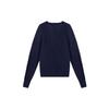 Nike Solid Color Loose Fit Single-Breasted Long Sleeve Knit Sweater Unisex Sweater Ink-Blue FQ0516-555