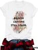 New Summer Women's Short Sleeve Striped Letter T-shirt - European & American Trend