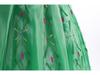 Green Pleated Skirt Frozen Girls' Performance Dress