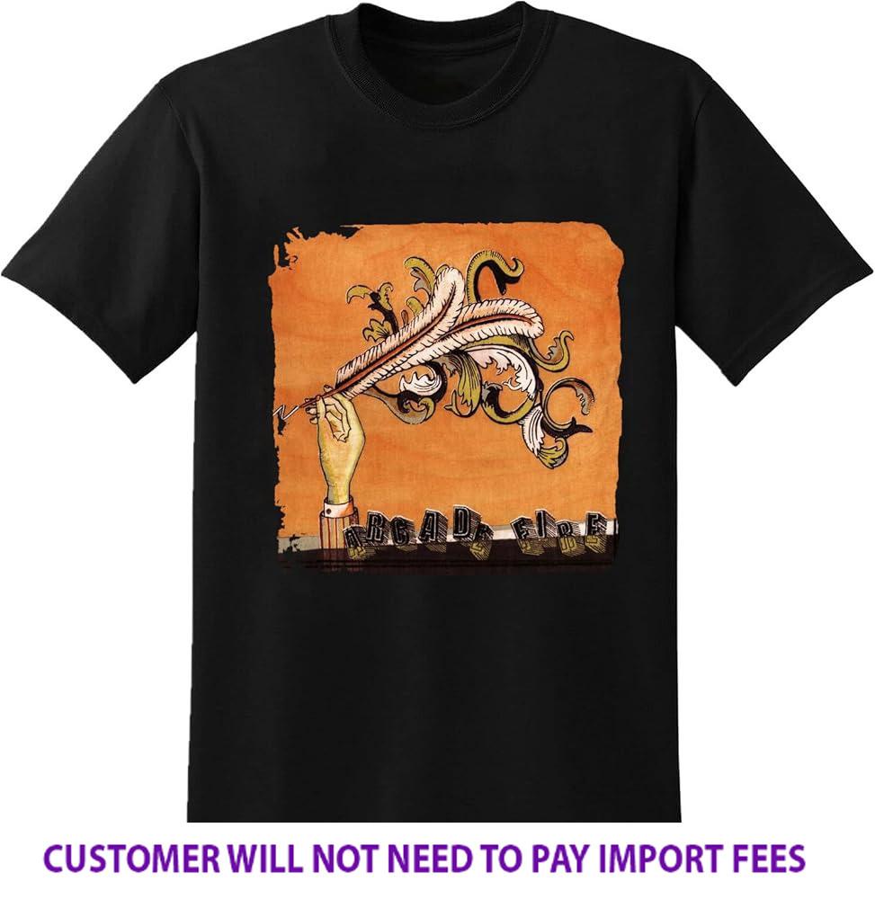 

Hot New Arcade Fire Band Funeral Cotton Black S5XL Shirt HK006 Unisex T-Shirt XXXL