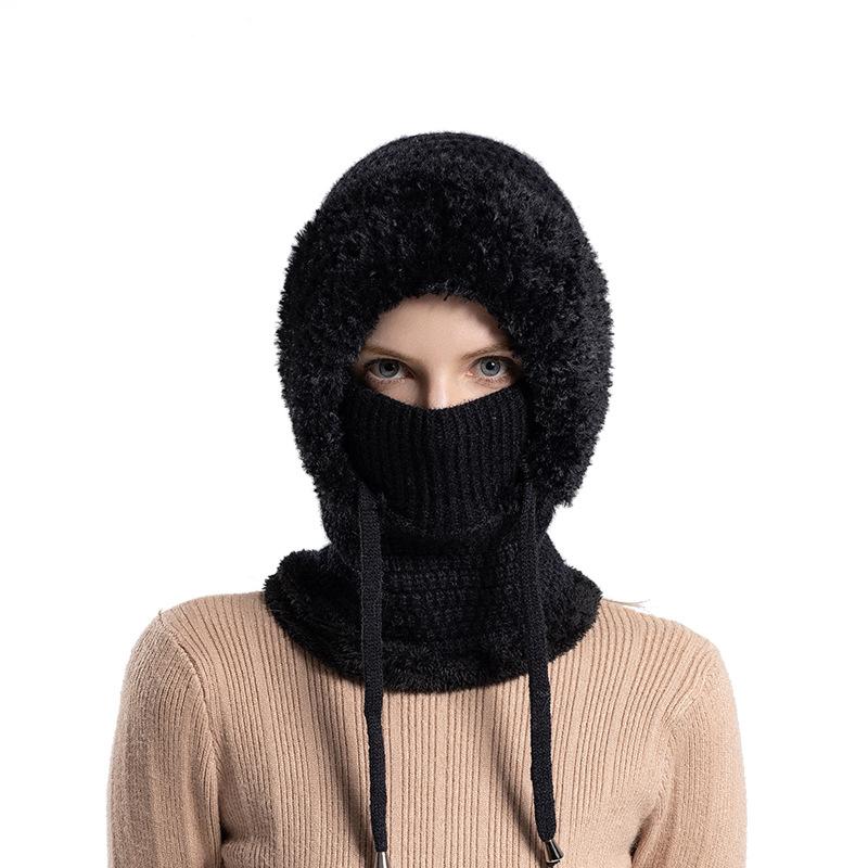 TOSKATOK Warme Wintermuts – Gebreide Muts Met Zachte Velours Voering, Elastisch En Winddicht (Kersenrood, één Maat)