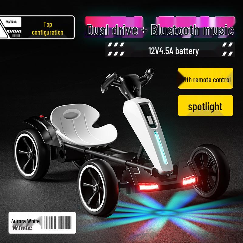 Foldable Children's Electric Go-Kart - Remote Control Car for Boys & Girls