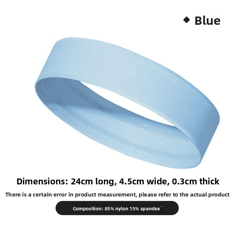 

Sports headband, absorbent and quick-drying, for men and women, suitable for running, playing ball, breathable, for sports, yoga, sweat-absorbing, Light Blue