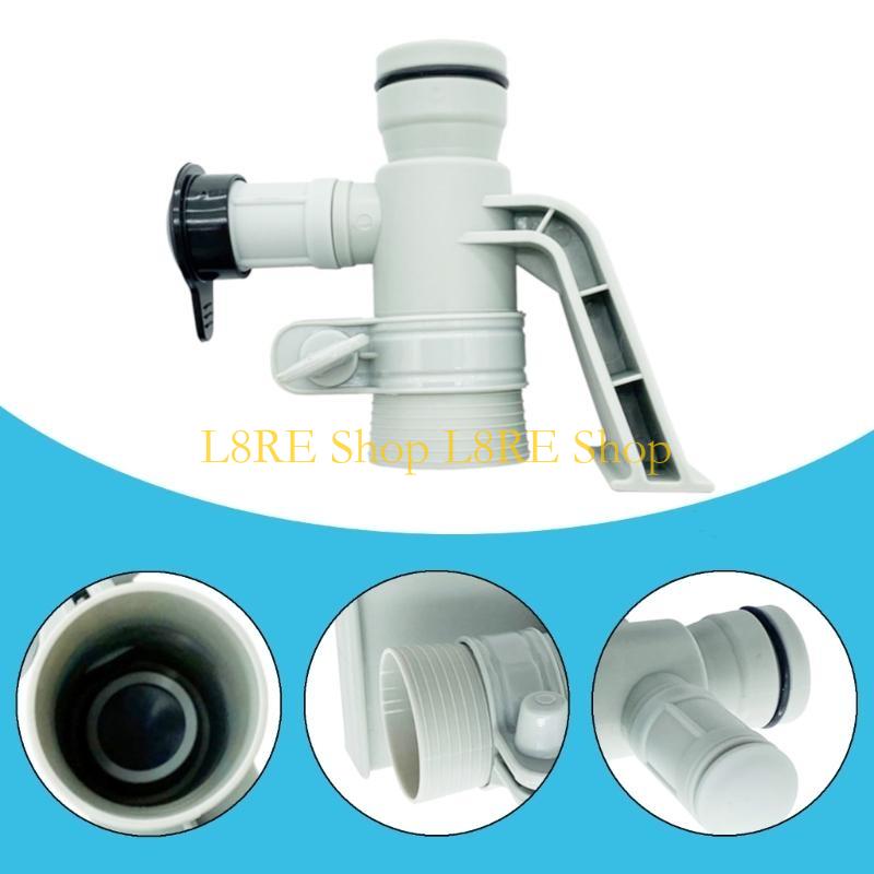 L8RE Pipe Bracket & Air Valves Set Adjustable for Water Circulation Ground Pool