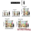Set Of 2 Flat Printing Curtains Without Rod Partychickfest Popular Fashionable Yarn All Seasons Decorative Curtain Made Polyester