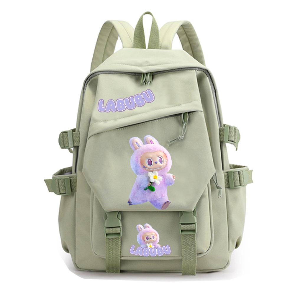 College Style Fashion Backpack Cute Cartoon Print Primary and Secondary School Students Large Capacity Schoolbag