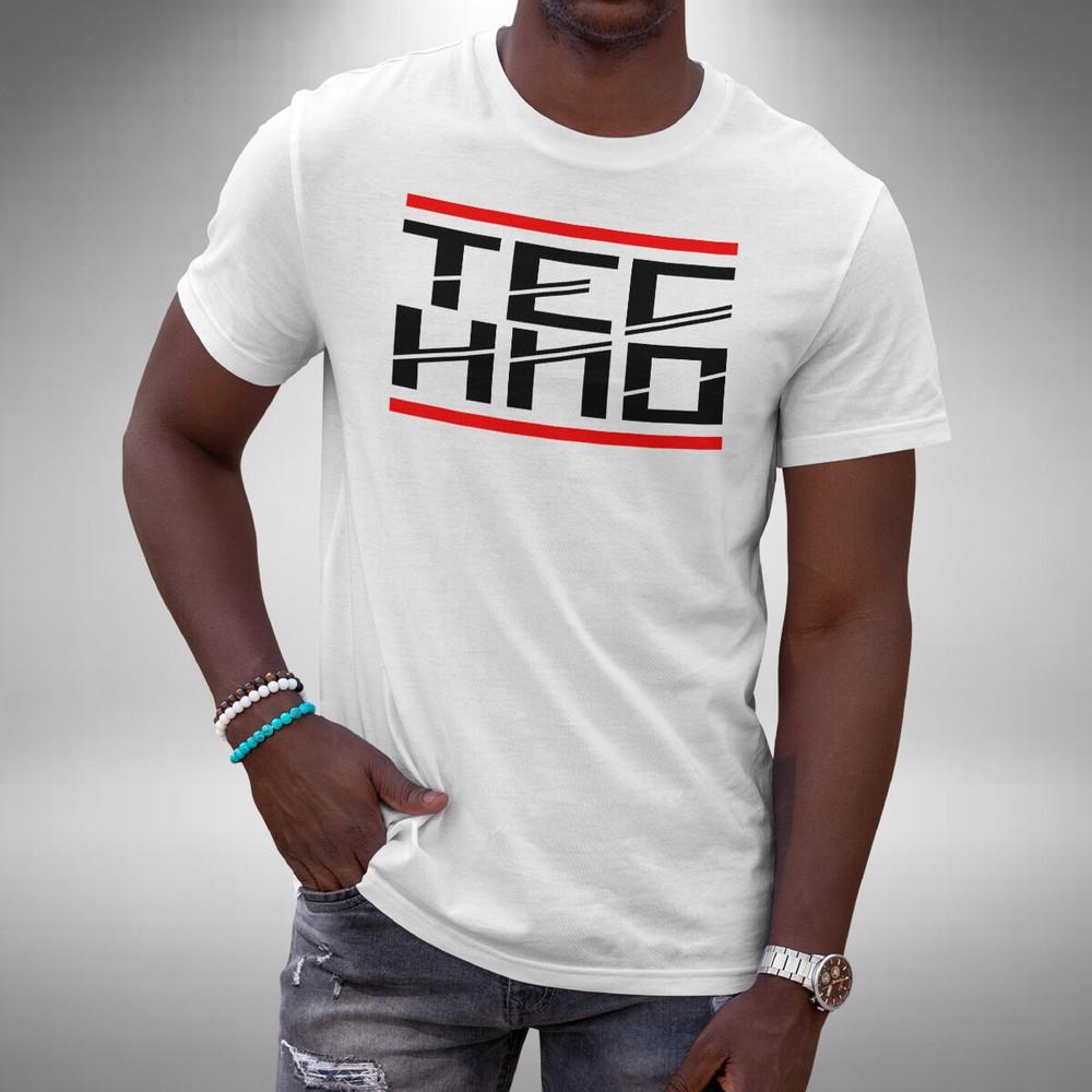 

Techno T-Shirt Funny RUN DMC Inspired Clubbing Rave Festival DJ Small to 5XL 4XL