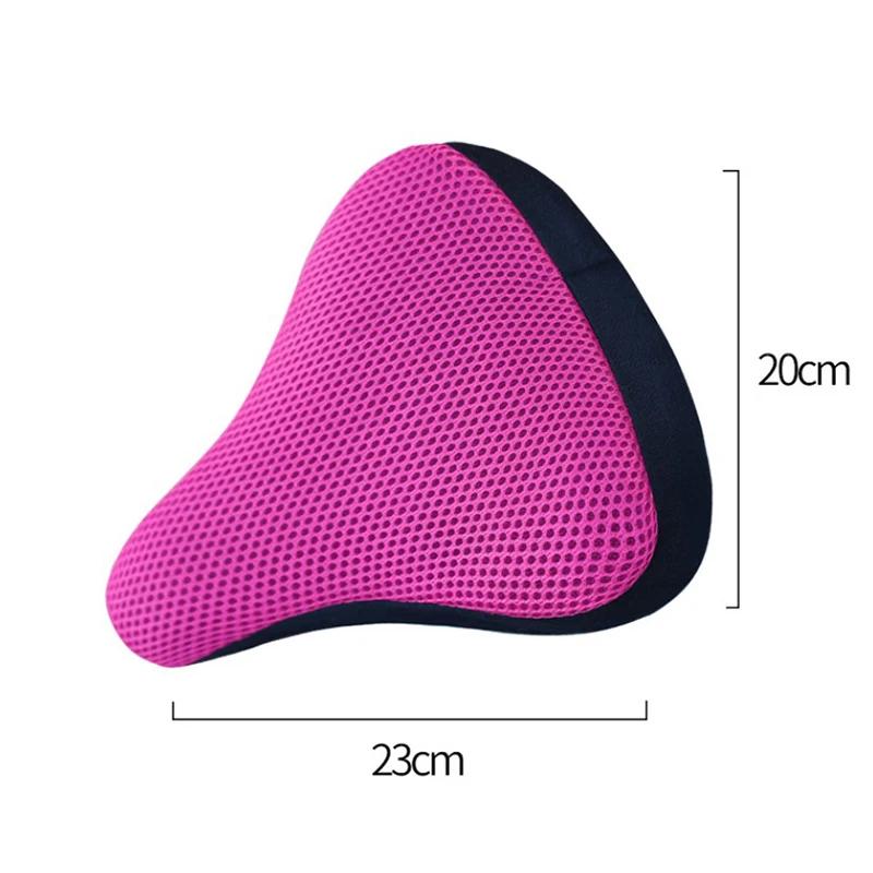 1Pcs Bicycle 3D Soft Bike Seat Cover Cycling Silicone Seat Cushion Cycling Breathable Comfortable Bicycle Bike