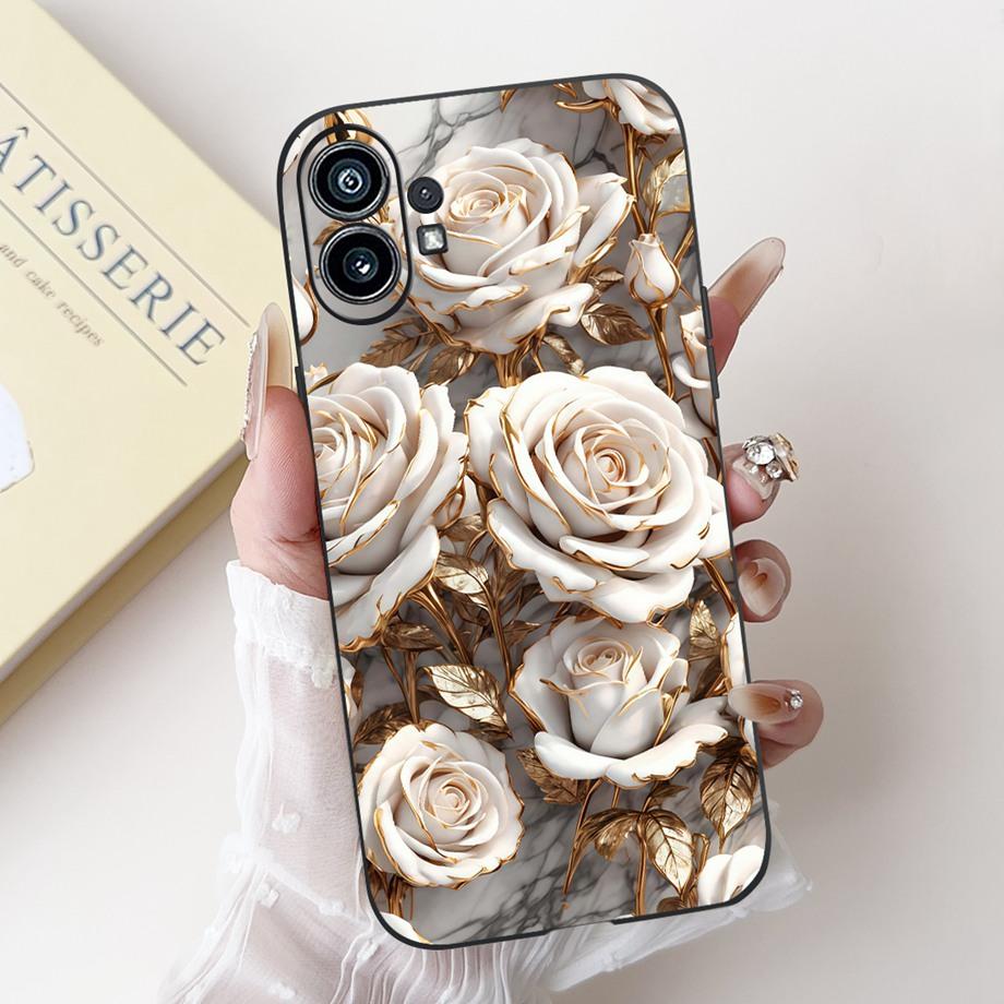 Butterfly Flower Landscape Marble Cartoon Cover For Nothing Phone 1 2 2a 3a Pro Case Phone (2a) (3a) Pro Capa Silicone Funda
