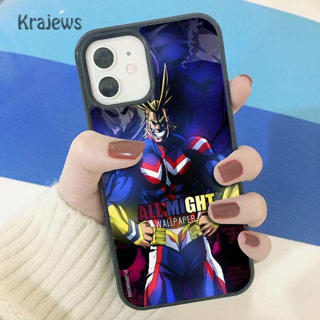 Krajews All Might Boku No Hero Academia Soft Phone Case Cover For iPhone 14 SE 6 7 8 Plus XR XS 11 12 13 Pro Max Galaxy S21 S22