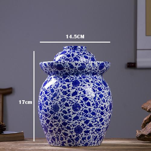 

Керамічна банка для соління Домашня Цзіндечжень Потовщена глиняна герметична банка Соління Мариновані овочі Банка Кухонні припаси для зберігання