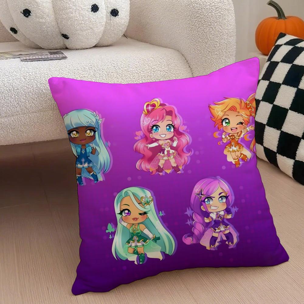 Anime TV LLoliRock Cushion Cover Throw Pillow Cover Hidden Button Durable Polyester Chair Cushion