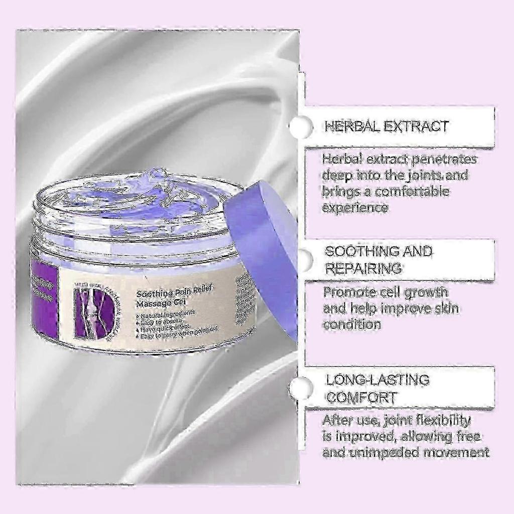 3pcs Joint Pain Relief Gel, Purple Gel for Whole Body Joint Activities, Soothes Knees, Lumbar, Neck, Hands and Feet