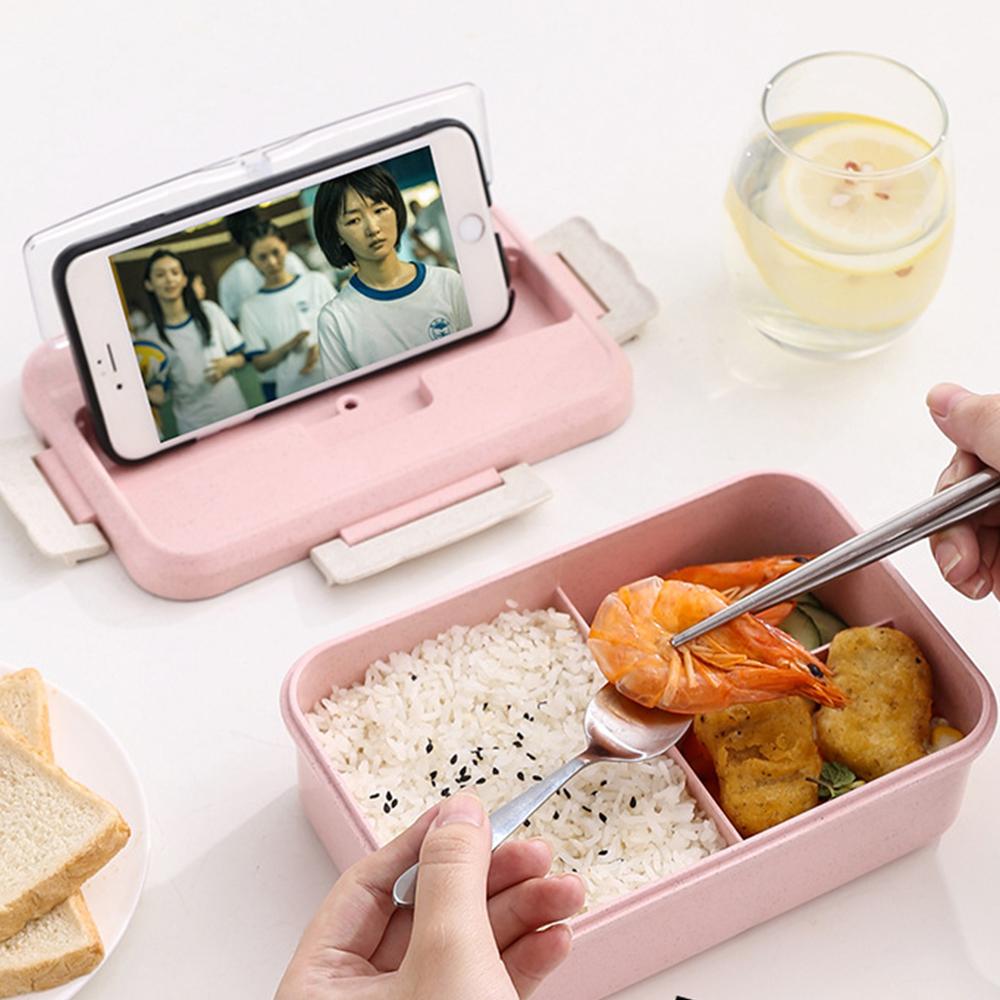Student and Children's Microwave Oven Lunch Box 3-layer Tableware Separate Lunch Box Office Microwave Fast Food Box Container