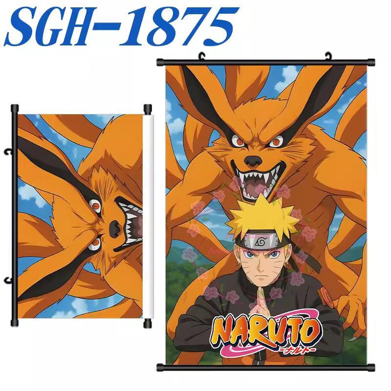 Poster N-Naruto Scroll Painting Peripheral Hanging Painting Bedside Living Room Background Wall Cloth Painting