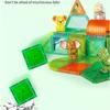 Magnetisches Baustein-Set, 90 Teile, Thema Waldtiere, Lernspielzeug für Kinder, Fördert Feinmotorik & Vorstellungskraft