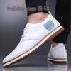 Men's White Hand-Stitched Chelsea Boots, Size 38-50, Rubber Sole, Fashionable Business Casual Shoes
