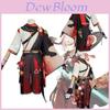 Betoverend Kaedehara Kazuha cosplaykostuum, perfect voor Genshin Impact-fans en Halloweenfeestjes.