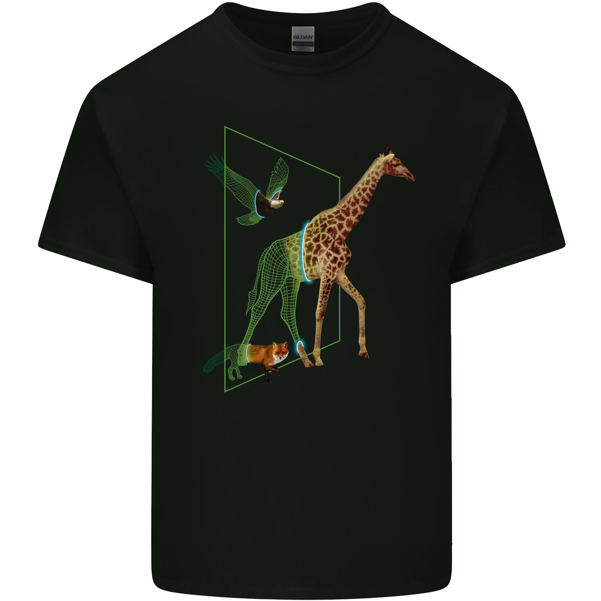 A SCIFI Giraffe Eagle Fox Unisexs Light Cotton TShirt S