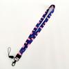 Cartoon Phone Lanyard with Heat Transfer Webbing, Mine Buckle, and Name Tag Holder for Work ID