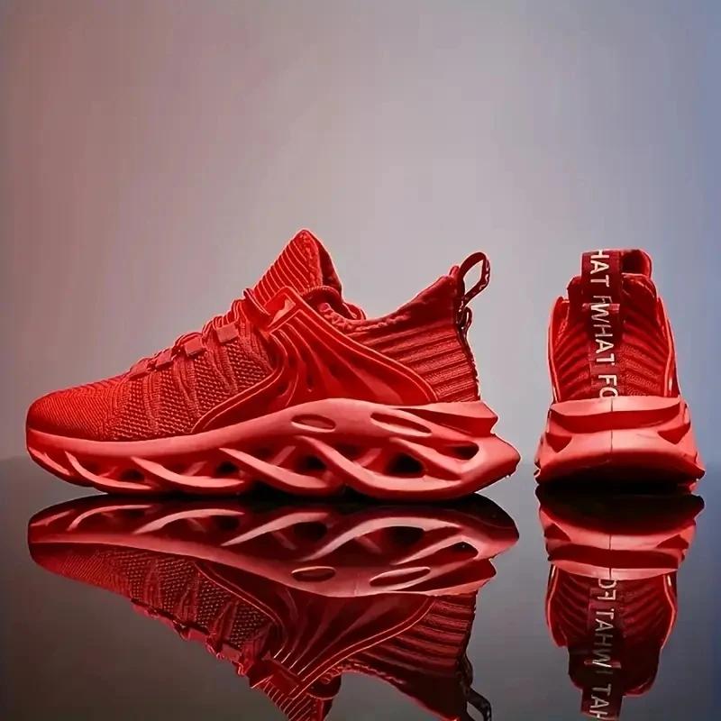 Men's Breathable Casual Sneakers Air Mesh Running Shoes Lightweight Summer Outdoor    Fashionable Rebound Running Shoes