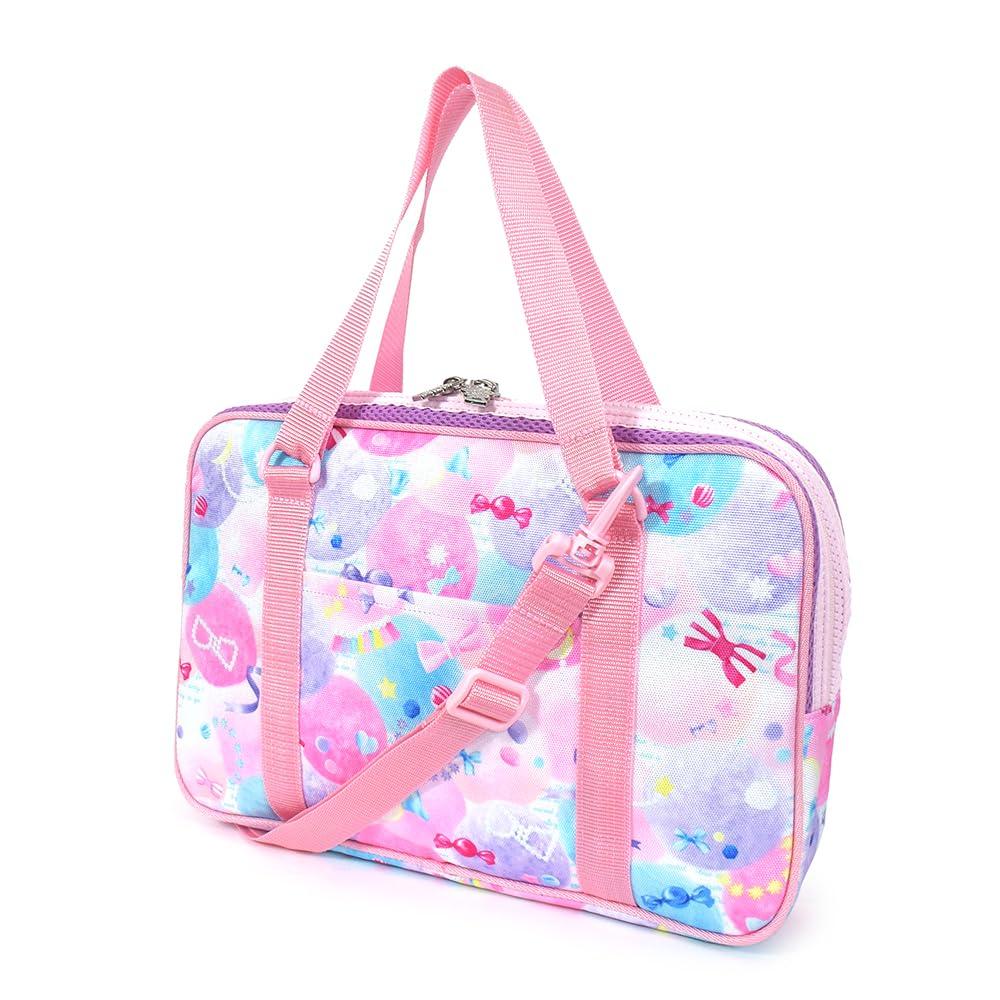 

COLORFUL CANDY STYLE Calligraphy and with a Cute and Fluffy Candy Pop for Elementary School Includes a Shoulder A Cleaning Cloth for Wiping Bag,