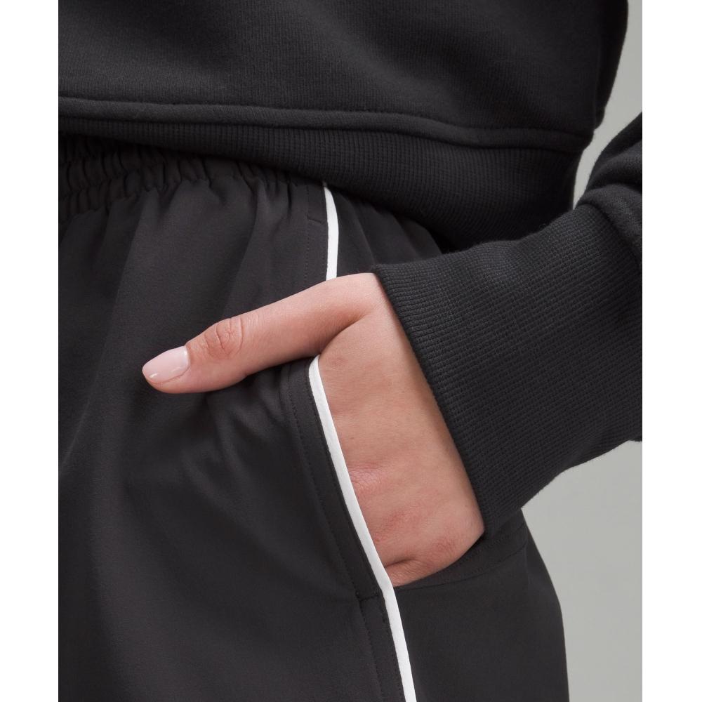 Lululemon Lightweight High Rise Relaxed Short 3   Long Liner Black White