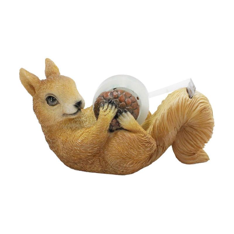 kids toys Squirrels Tape Cutter Roll Rack Home Office Desktop Cute Animals Rubber Pedestal Decoration