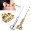 Acupuncture Points Detector Probe Facial Ear Acupoints Spring Needle Massage Roller (Gold)